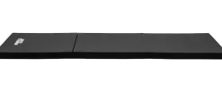 Miweba Sports Gymnastikmatte GM100, faltbar, rutschfest, Turnmatte für zuhause, Tragegriffe, PVC (Schwarz)