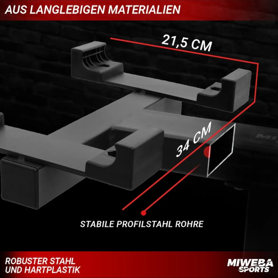 Miweba Sports Hantelständer für verstellbare Kurzhanteln VH100/VH200, Stahl, stabile Hantelablage