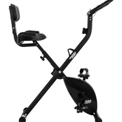 Miweba Sports Indoor-Cycle MX100 PRO mit Rückenlehne und ErgoGrip Griffen, klappbar (Pro, Schwarz/Grau)