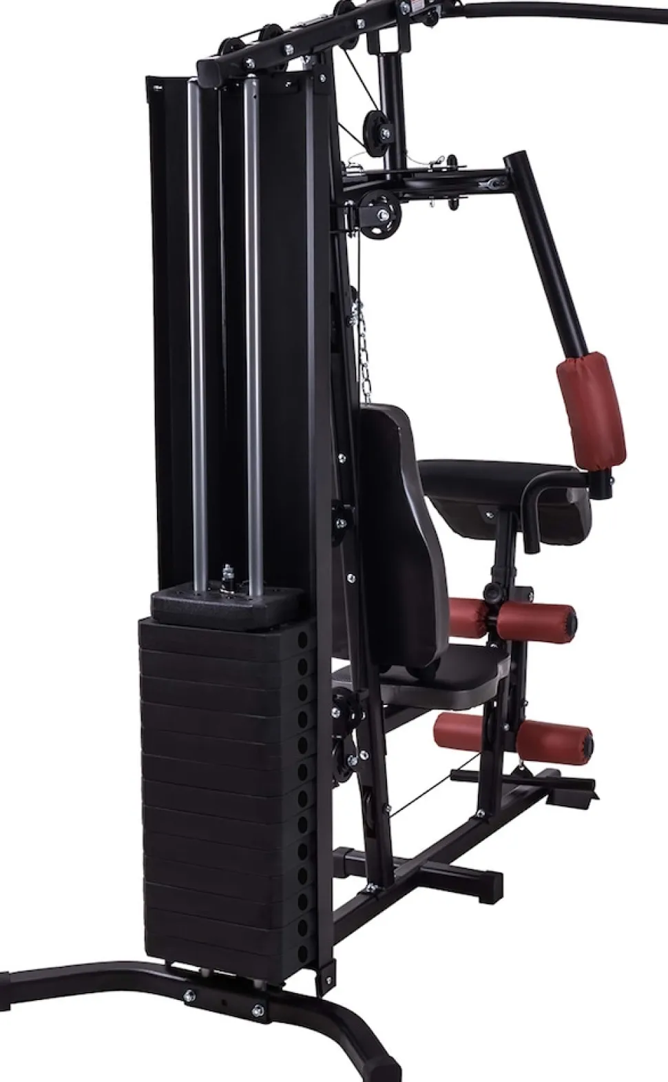 Miweba Sports 50in1-Kraftstation MK500 Pro, Fitnessstation mit ca. 60 kg Seilzug, Butterfly, Zugturm