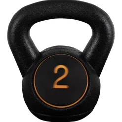 Miweba Sports Kettlebell-Set, 2-7 kg, Kettlebell-Ablage, Kugelhantel Indoor und Outdoor, Betonfüllung (2 - 8 kg)
