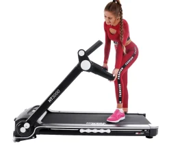 Miweba Sports Laufband Home Track HT3000, mit Steigung, 1300 Watt, 1-16 km/h, 12 Programme, klappbar (2.0, Schwarz/Weiß)