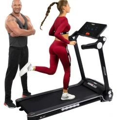 Miweba Sports Laufband Home Track HT3000, mit Steigung, 1300 Watt, 1-16 km/h, 12 Programme, klappbar (2.0, Schwarz/Weiß)