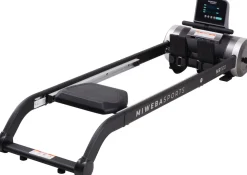 Miweba Sports Rudergerät MR100, Rudermaschine kompakt, Schaumstoff-Sitz, Display, Magnetbremse (Grau)