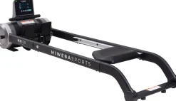 Miweba Sports Rudergerät MR100, Rudermaschine kompakt, Schaumstoff-Sitz, Display, Magnetbremse (Grau)