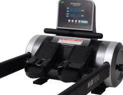 Miweba Sports Rudergerät MR100, Rudermaschine kompakt, Schaumstoff-Sitz, Display, Magnetbremse (Grau)