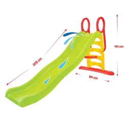 Mochtoys Kinderrutsche 12601 Rutschlänge 198 cm, Wasserrutsche, bis 50 kg grün