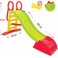 Mochtoys Kinderrutsche 10832/12199 Rutschlänge 180 cm Wasserrutsche rutschfest grün
