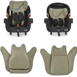 Moni Babyschale i-Size Multi (40 - 87cm) Gruppe 0+ Fußabdeckung Kopfstütze Gurt grün