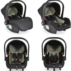 Moni Babyschale i-Size Multi (40 - 87cm) Gruppe 0+ Fußabdeckung Kopfstütze Gurt grün