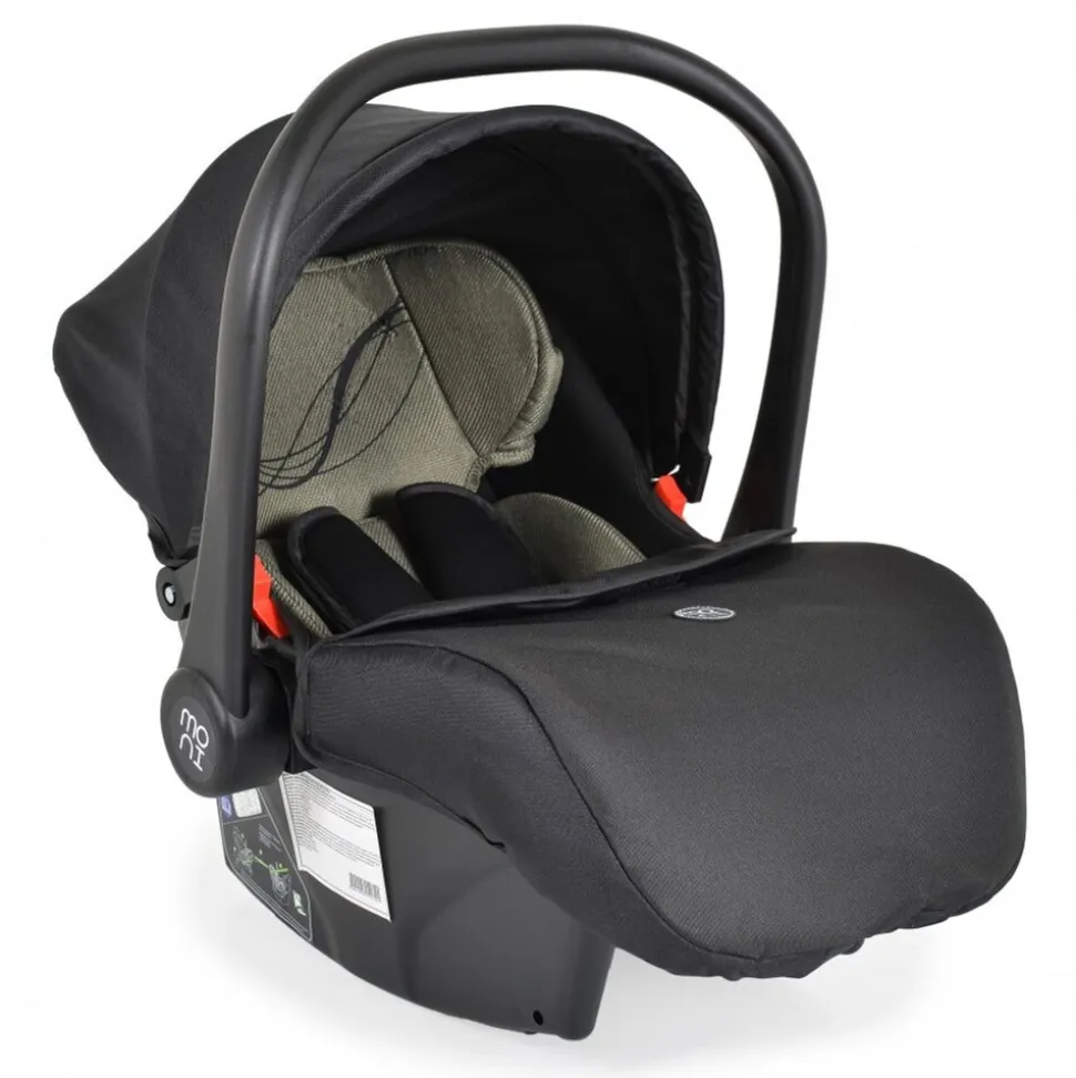 Moni Babyschale Multi Set mit Isofixbasis Royal, i-Size (40 - 87cm) Gruppe 0+ grün