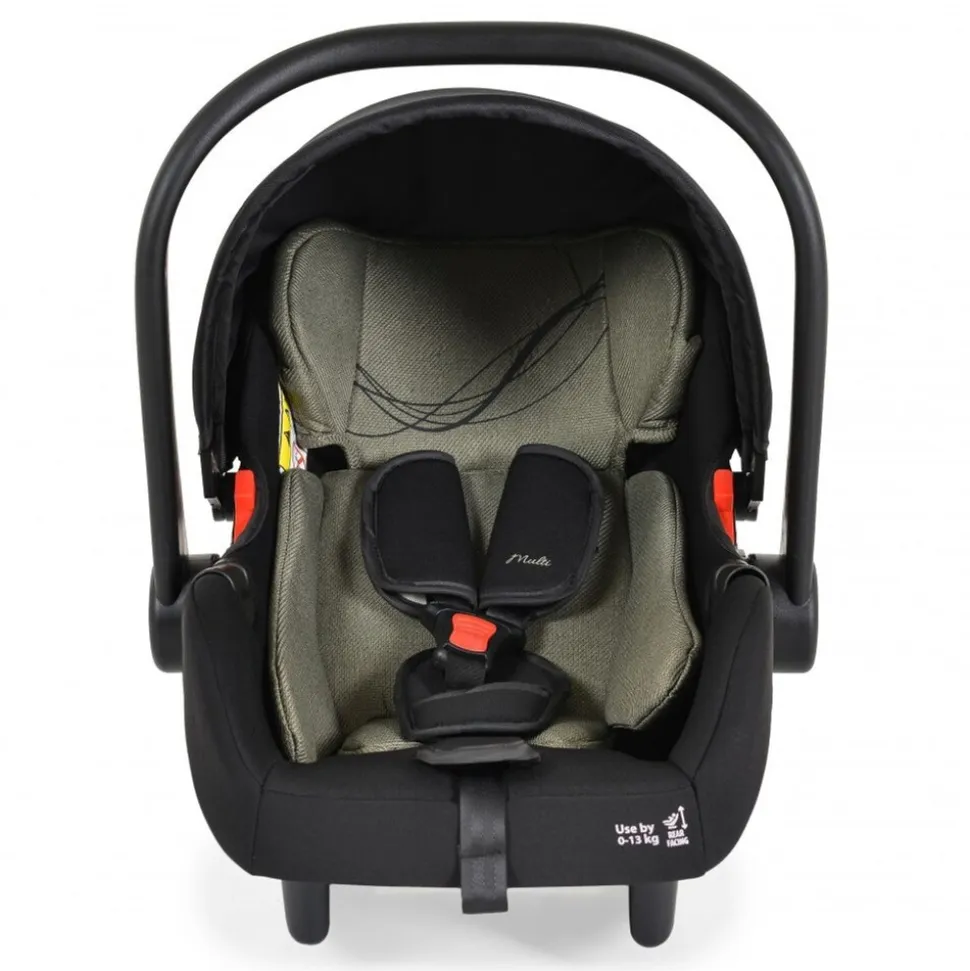 Moni Babyschale Multi Set mit Isofixbasis Royal, i-Size (40 - 87cm) Gruppe 0+ grün