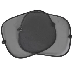 Moni Kinder Autofenster-Sonnenschutz 2-teilig 44 x 36 cm mit je 2 Saugknöpfen schwarz