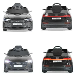 Moni Kinder Elektroauto Audi Sportback SUV metallic Fernbedienung USB EVA-Reifen schwarz