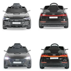 Moni Kinder Elektroauto Audi Sportback SUV metallic Fernbedienung USB EVA-Reifen schwarz