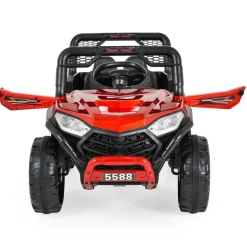 Moni Kinder Elektroauto Buggy Fast UTV 5588 metallic Fernbedienung MP3 USB Gurt rot