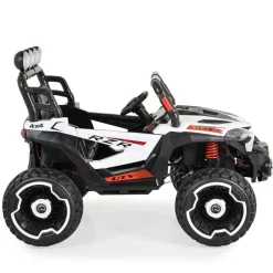 Moni Kinder Elektroauto Jeep Jakarta BLK-819, Fernbedienung, MP3, vier Motoren weiß