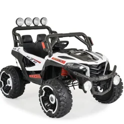 Moni Kinder Elektroauto Jeep Jakarta BLK-819, Fernbedienung, MP3, vier Motoren weiß