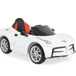 Moni Kinder Elektroauto Liberty, Fernbedienung EVA-Reifen Rücklichter Gurt MP3 weiß