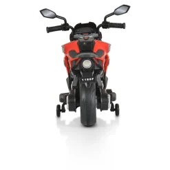 Moni Kinder Elektromotorrad Houston 1188F Musik, MP3, Scheinwerfer, Stützräder rot