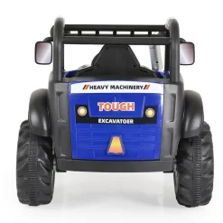 Moni Kinder-Elektro Traktor Harvest Fernbedienung, Hupe, Lichter, Musik, MP3 blau