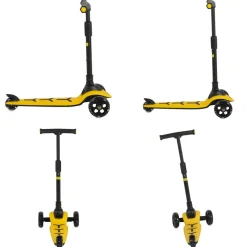 Moni Kinderroller Lamborghini Pro PU-Räder ABEC-7 LED Hinterradbremse bis 50 kg gelb
