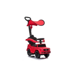 Moni Kinder Rutschauto Mercedes G350d 653-P, Musik, Schiebestange, Sonnendach rot