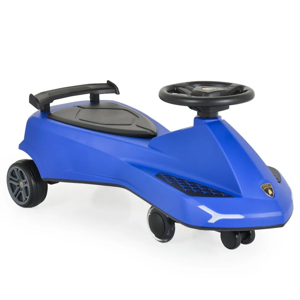 Moni Kinder Rutschfahrzeug Lamborghini Swing Car Musikfunktion Lichter bis 110kg blau