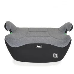 Moni Kindersitzerhöhung Jet i-Size (125-150cm) Gruppe 3 Armlehne Bezug waschbar grau/schwarz