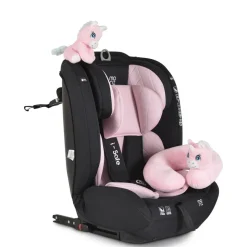Moni Kindersitz i-Size i-Safe (76-150cm) Isofix, Top Tether, 13-fach verstellbar rosa