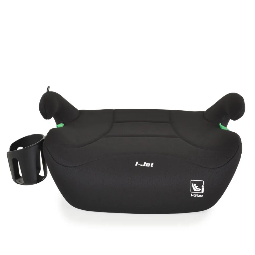 Moni Kindersitz, Sitzerhöhung i-Jet (125-150cm) Gruppe 3, Getränkehalter Isofix schwarz