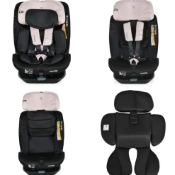 Moni Kindersitz Vamos i-Size (40-150cm) Gruppe 0/1/2/3 Isofix Top Tether Gurt rosa