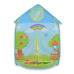 Moni Kinderspielzelt Zoo 995-5001C, Spielhaus, Bällebad, 50 bunte Spielbälle blau