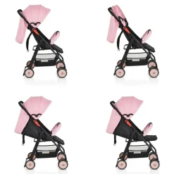 Moni Kinderwagen, Buggy Capri klappbar, Sicherheitsgurt, Rückenlehne verstellbar rosa