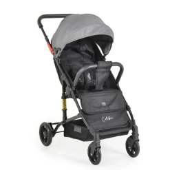 Moni Kinderwagen Buggy Colibri, faltbar, verstellbar, 5-Punkt-Gurt, ab 6 Monaten grau