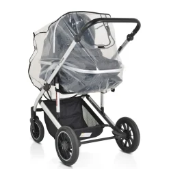 Moni Kinderwagen-Regenschutz Bimbro universal, Belüftungslöcher, für Einsitzer transparent