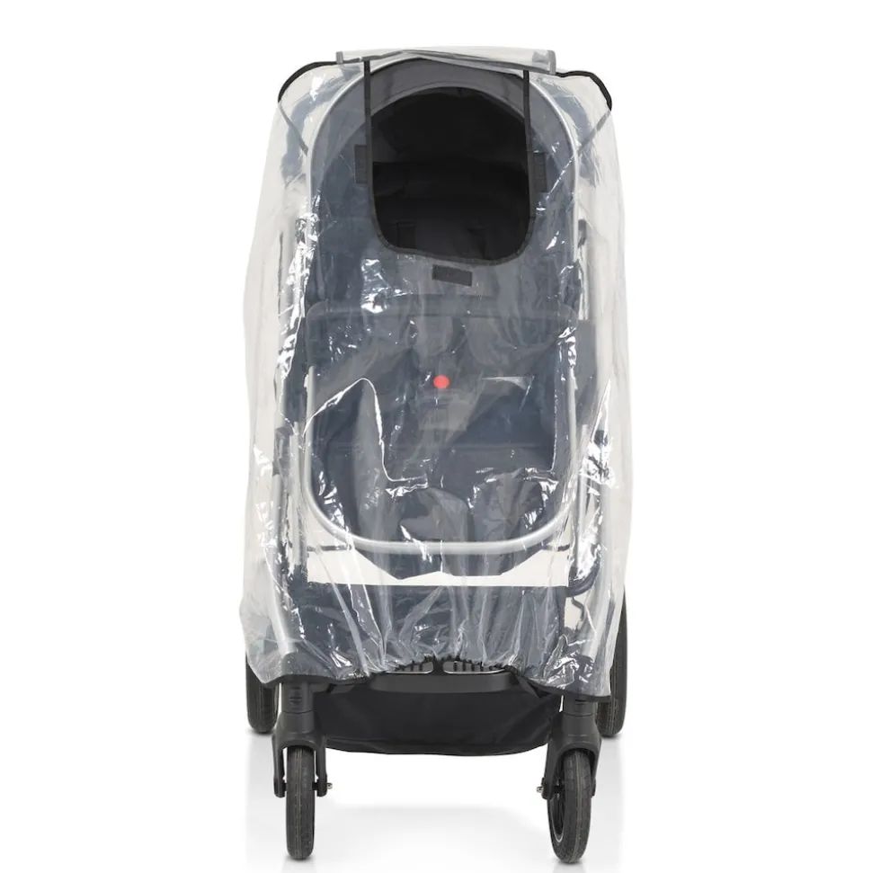 Moni Kinderwagen-Regenschutz Bimbro universal, Belüftungslöcher, für Einsitzer transparent