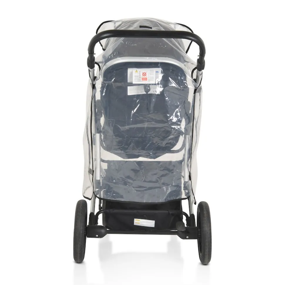 Moni Kinderwagen-Regenschutz Bimbro universal, Belüftungslöcher, für Einsitzer transparent