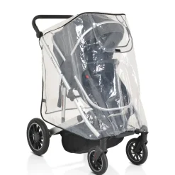 Moni Kinderwagen-Regenschutz Bimbro universal, Belüftungslöcher, für Einsitzer transparent