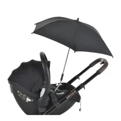 Moni Kinderwagenschirm, Sonnenschirm, universal, Durchmesser 80 cm, UV-Schutz schwarz