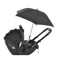 Moni Kinderwagenschirm, Sonnenschirm, universal, Durchmesser 80 cm, UV-Schutz schwarz