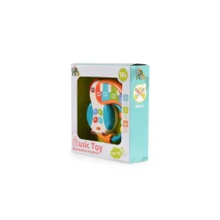 Moni Musikspielzeug Klavier HE0532 Papagei Melodien, Tasten, Licht, Babyklavier bunt