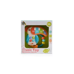Moni Musikspielzeug Klavier HE0532 Papagei Melodien, Tasten, Licht, Babyklavier bunt