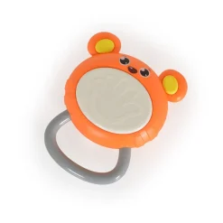 Moni Musikspielzeug Trommelbär MBX05-2, Musik, Trommelgeräusche, Tierstimmen orange