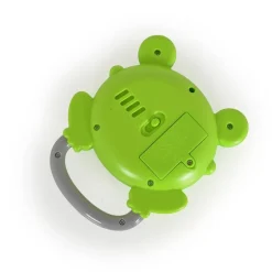 Moni Musikspielzeug Trommelfrosch MBX06-1, Trommelgeräusche, Tierstimmen, Musik grün