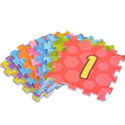 Moni 3020 Puzzlematte 9-teilig Zahlen Puzzleteppich Teilegröße 31 x 31 cm bunt