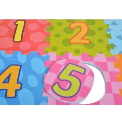 Moni 3020 Puzzlematte 9-teilig Zahlen Puzzleteppich Teilegröße 31 x 31 cm bunt