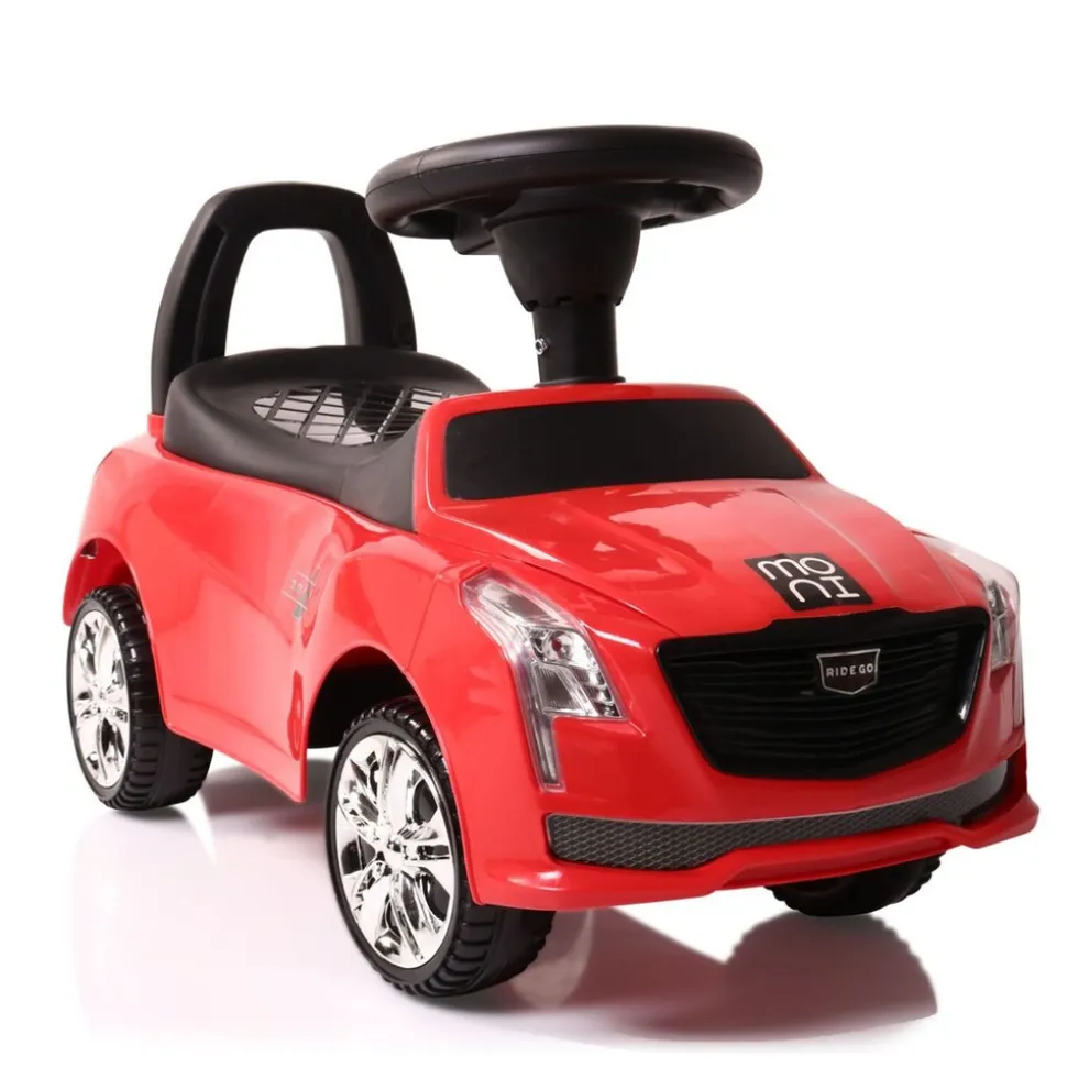 Moni Rutschauto Leopard JY-Z01D mit Musikfunktion, ab 18 Monate bis 25 kg rot