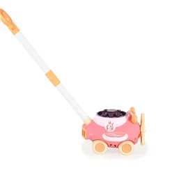 Moni Schiebespielzeug Flugzeug Seifenblasen, für drin und draußen, Höhe 46,5 cm rosa