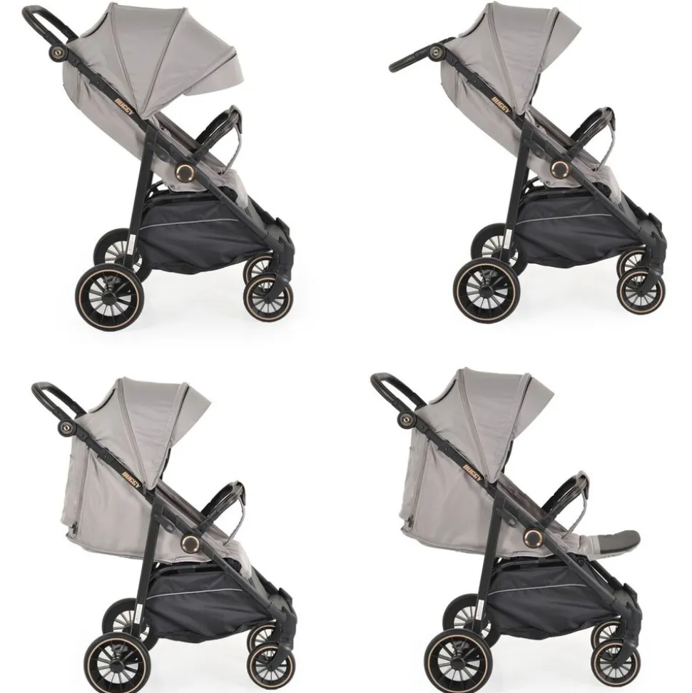 Moni Sommerkinderwagen Buggy, Kinderbuggy, Sonnendach, EVA-Räder, verstellbar beige